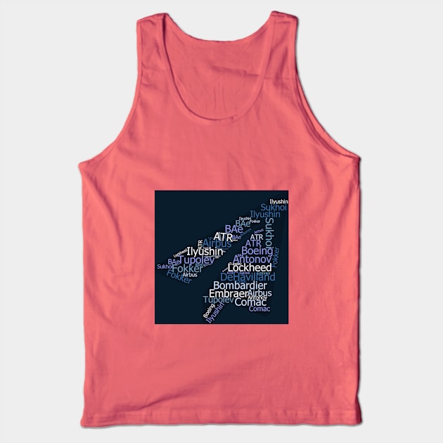 Paper Plane Manufacturers | Gift Tank Top by ProPlaneSpotter